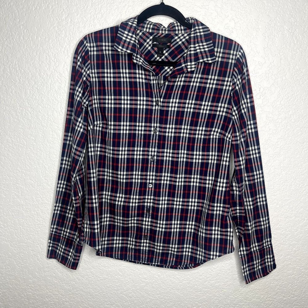 J. Crew Plaid Shirt Size 10‎